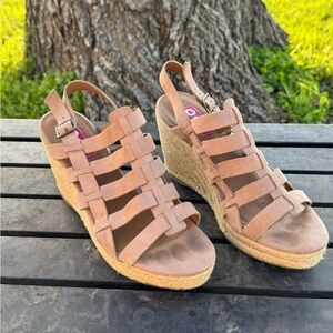 Wedge Sandals Sand Color - Women